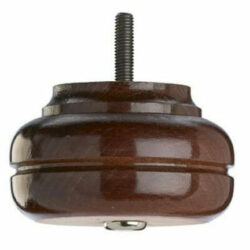 Sofa Foot (Bun Foot) 53mm x 89mm Mahogany Finish