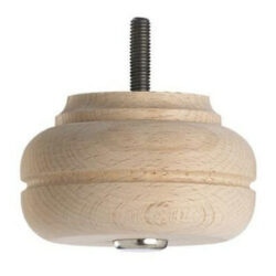 Sofa Foot (Bun Foot) 53mm x 89mm Raw Finish