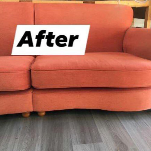 sofa after new foam cushions