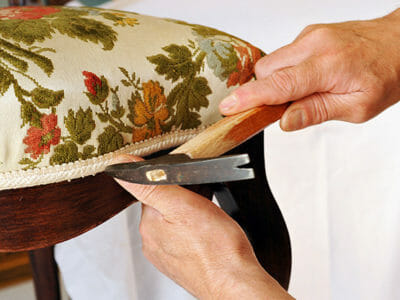 chair finished with braid