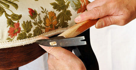 chair finished with braid