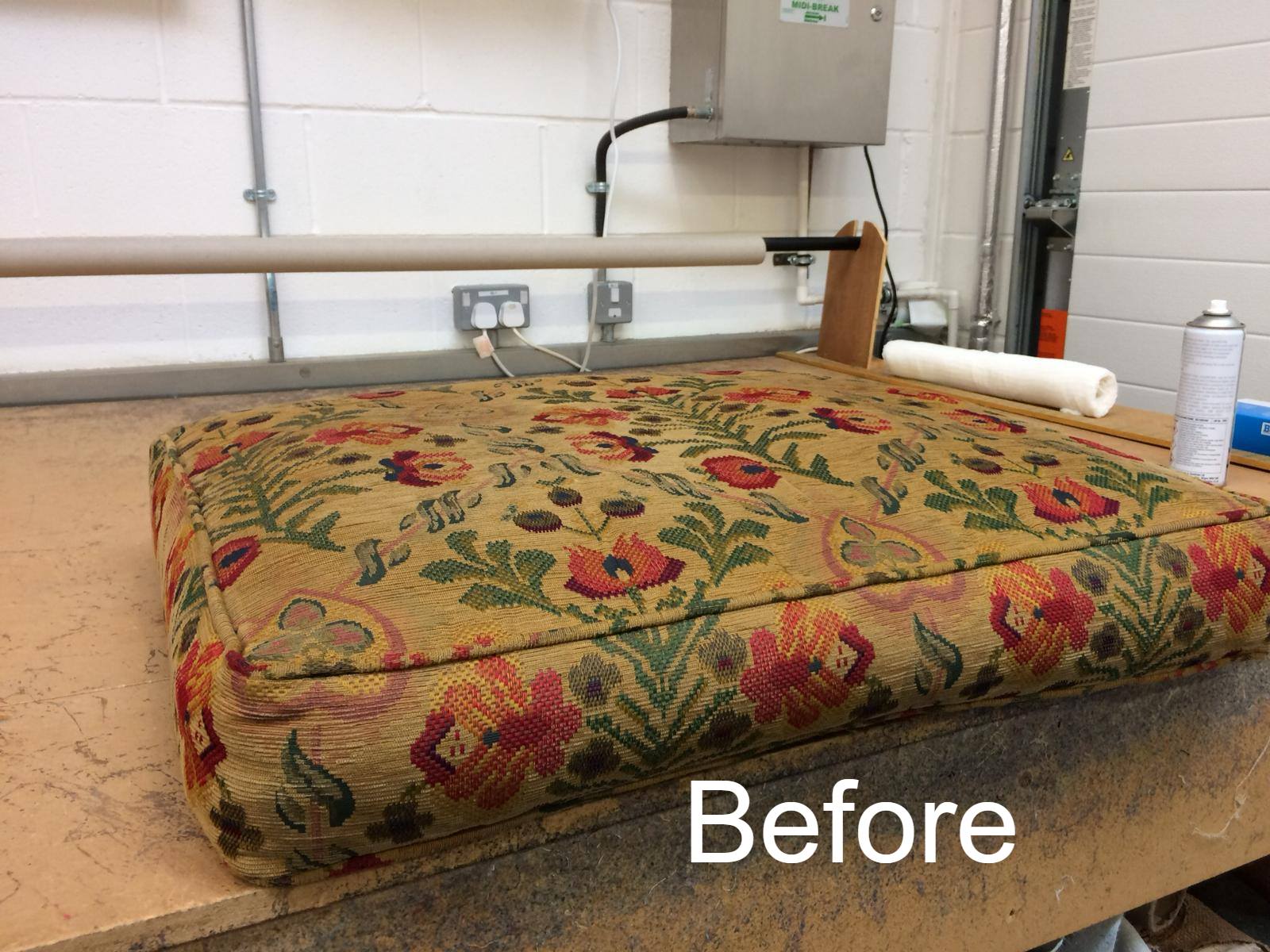 before old foam cushions