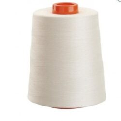 white overlocking sewing thread