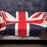 union jack throw on sofa