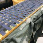 new webbing in leather sofa